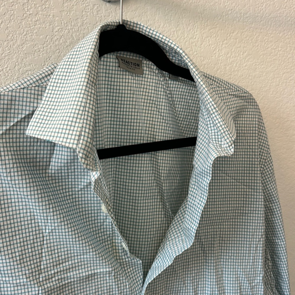 Kenneth Cole reaction slim fit button up dress shirt